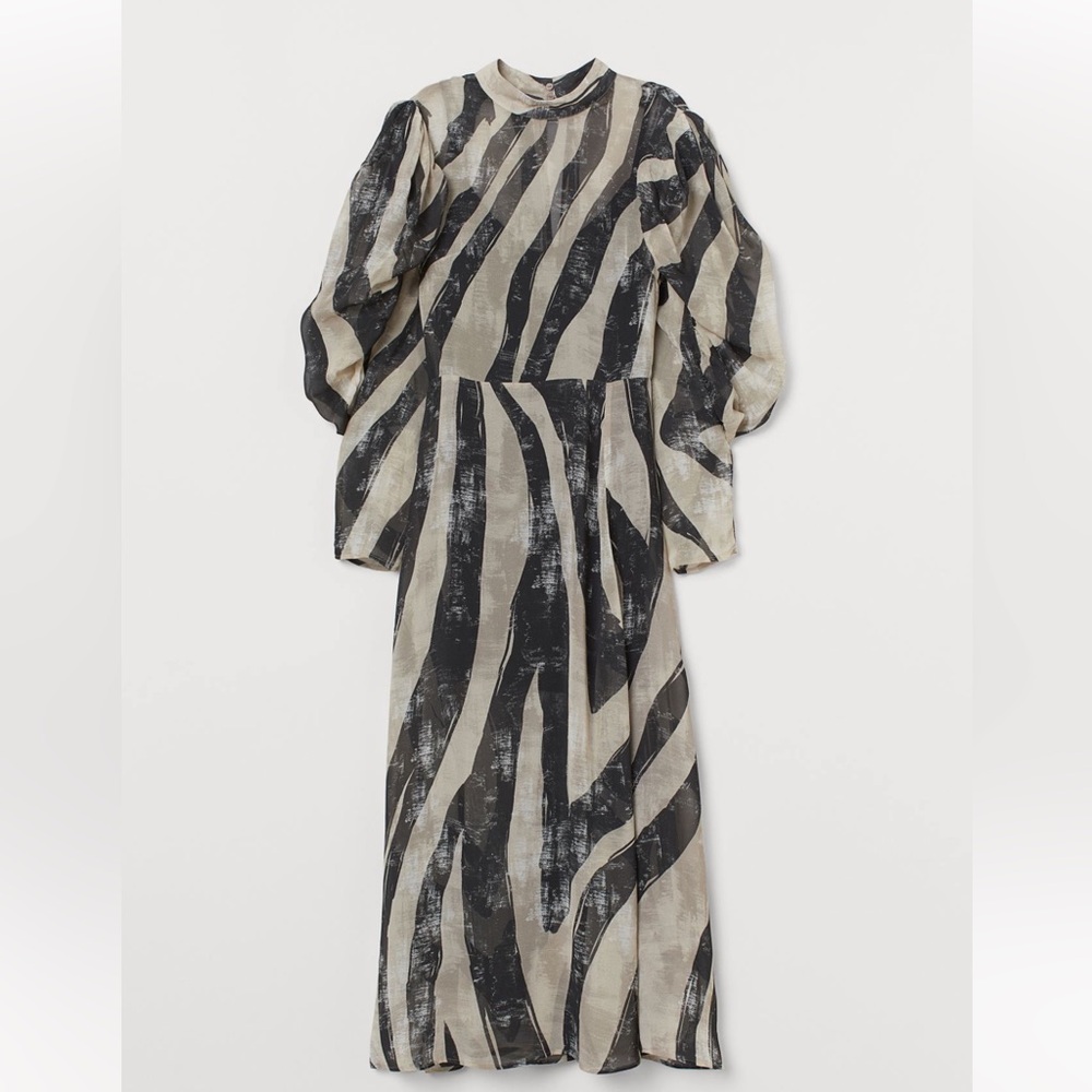 NEW H&M Edition Animal Print Abstract Dress Sz 6
